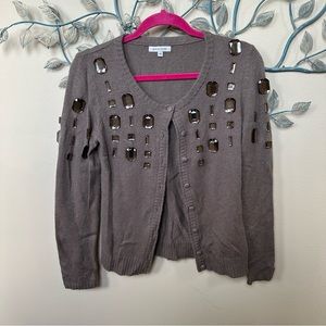 Boston Proper jeweled cardigan Extra Small GUC